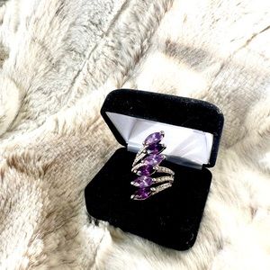 Park lane purple rhinestone ring